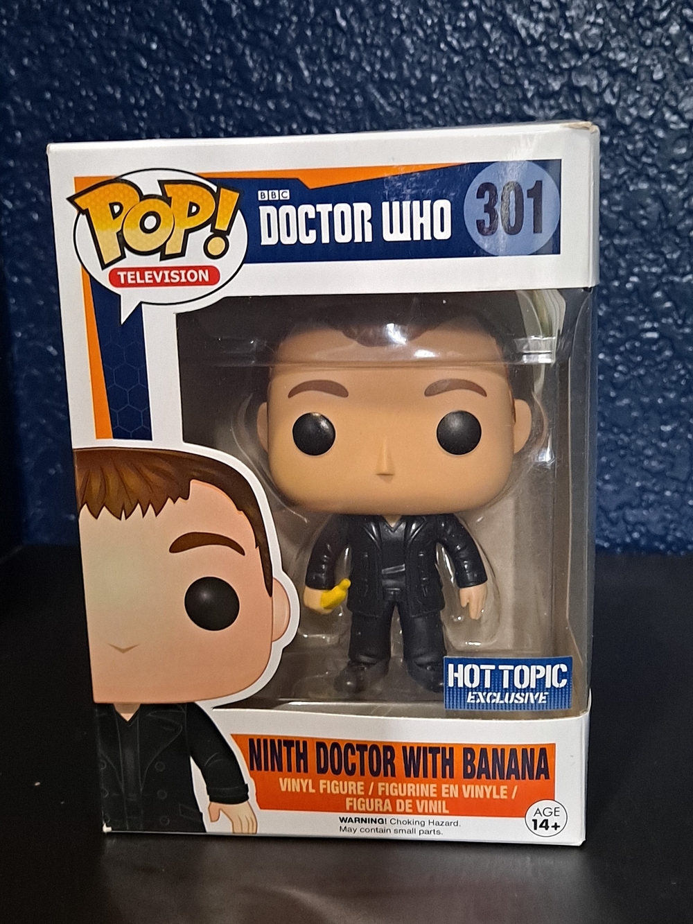 Funko Pop! Television Doctor Who Ninth Doctor with Banana Yellow Orange White